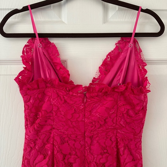 NBD Pink Lace Mini Dress - Picture 8 of 13